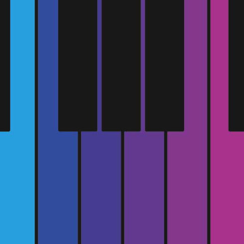 Color Piano Keys Backbone One for iPhone Game Controller Skin